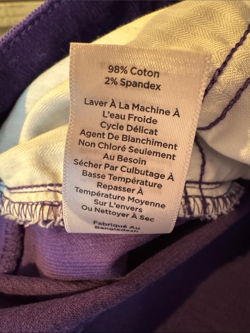 Talbots Straight-Leg Corduroy Pants in Bold Purple - Picture 5 of 5